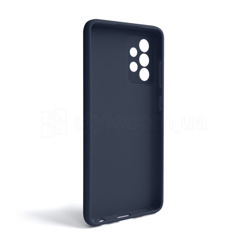 Чехол Full Silicone Case для Samsung Galaxy A52 4G/A525 (2021) dark blue (08) (без логотипа)