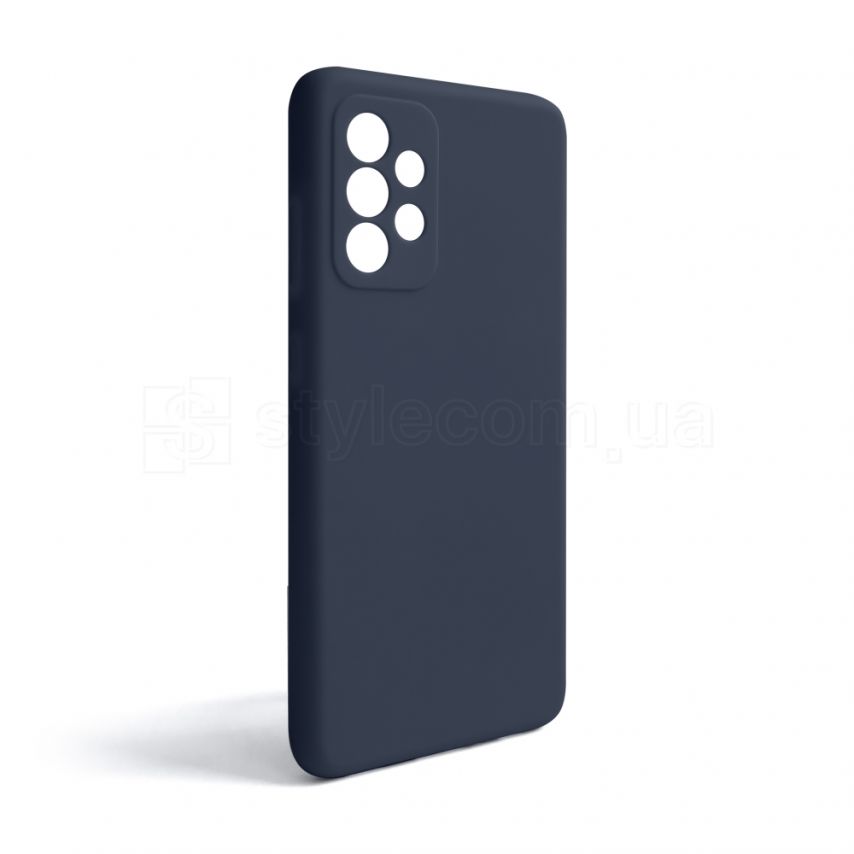 Чехол Full Silicone Case для Samsung Galaxy A52 4G/A525 (2021) dark blue (08) (без логотипа)