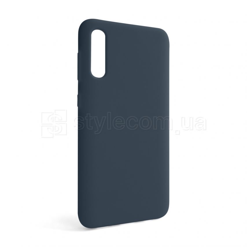 Чехол Full Silicone Case для Samsung Galaxy A50/A505 (2019) dark blue (08) (без логотипа)