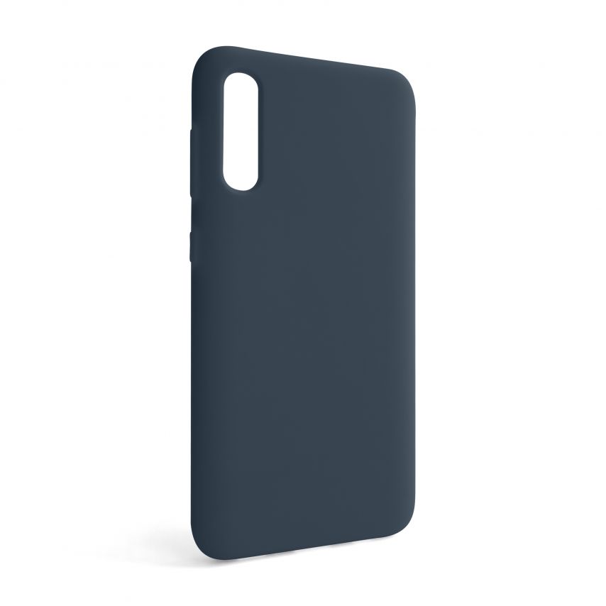 Чехол Full Silicone Case для Samsung Galaxy A50/A505 (2019) dark blue (08) (без логотипа)