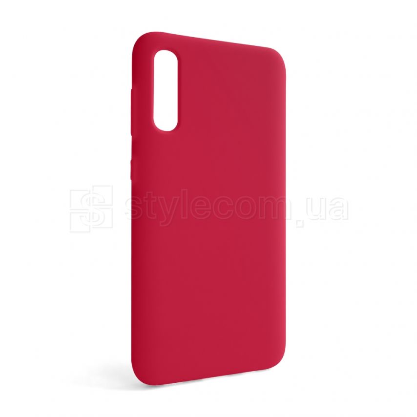 Чехол Full Silicone Case для Samsung Galaxy A50/A505 (2019) rose red (42) (без логотипа)