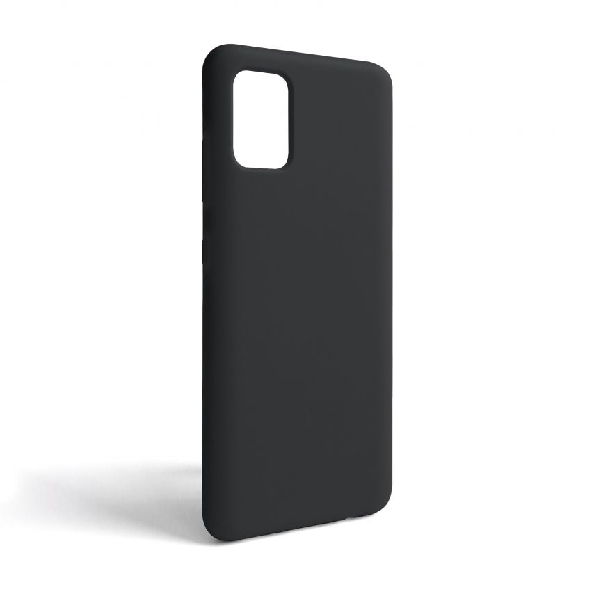 Чехол Full Silicone Case для Samsung Galaxy A51/A515 (2019) black (18) (без логотипа)