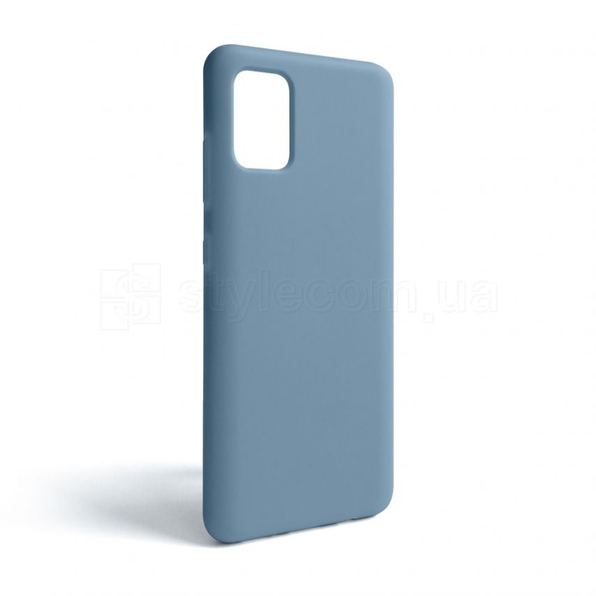 Чехол Full Silicone Case для Samsung Galaxy A51/A515 (2019) light blue (05) (без логотипа)