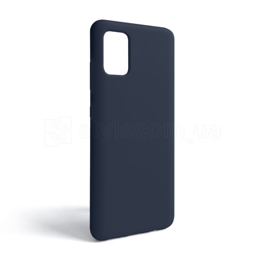 Чехол Full Silicone Case для Samsung Galaxy A51/A515 (2019) dark blue (08) (без логотипа)