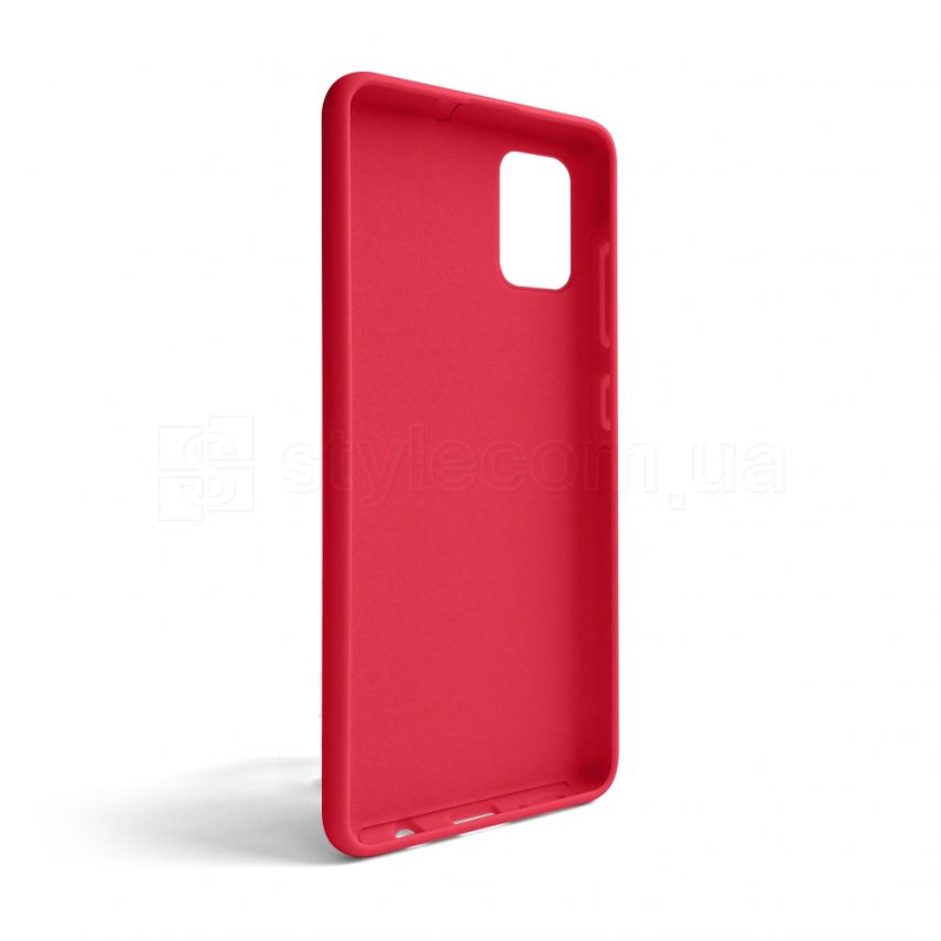 Чехол Full Silicone Case для Samsung Galaxy A51/A515 (2019) rose red (42) (без логотипа)