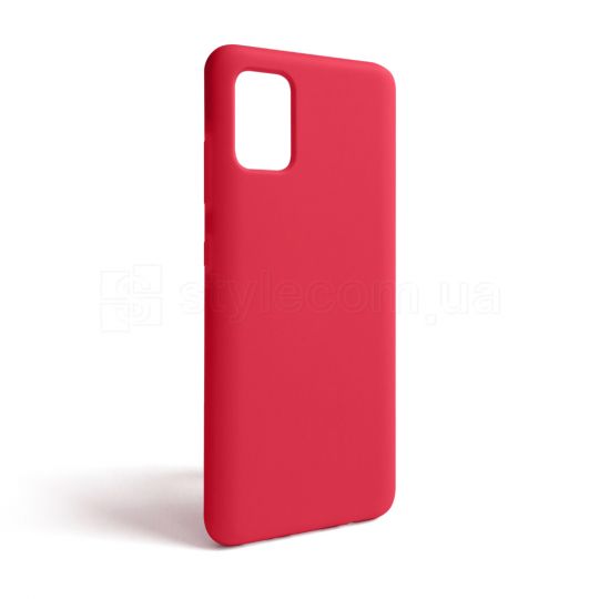 Чехол Full Silicone Case для Samsung Galaxy A51/A515 (2019) rose red (42) (без логотипа)