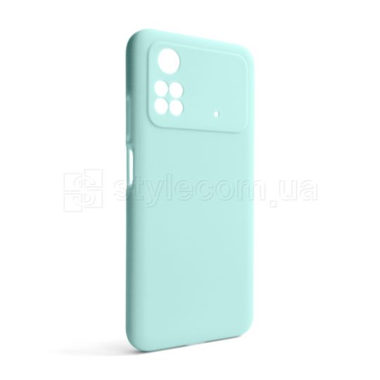 Чехол Full Silicone Case для Xiaomi Poco M4 Pro 4G turquoise (17) (без логотипа)