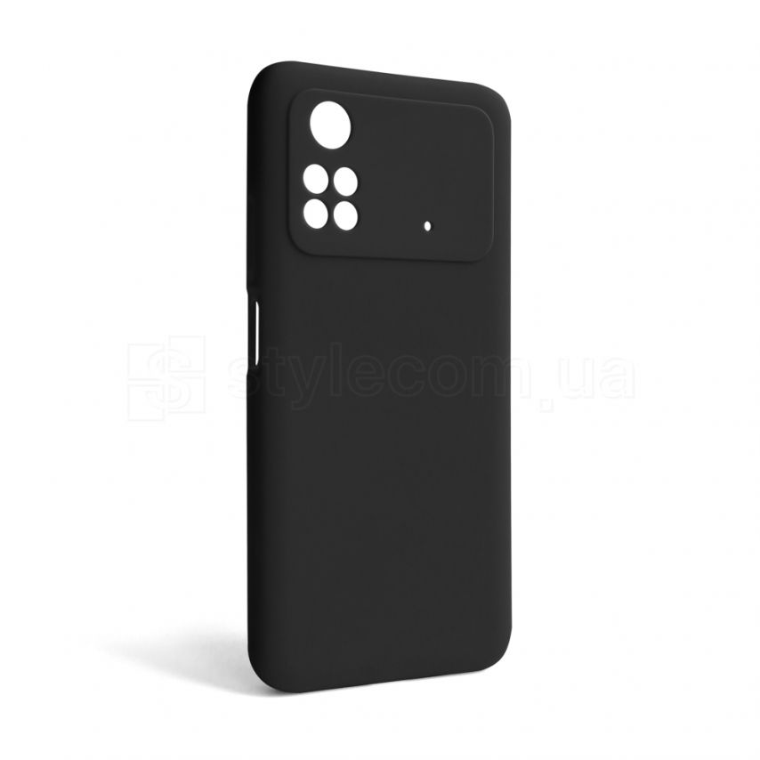 Чохол Full Silicone Case для Xiaomi Poco M4 Pro 5G black (18) (без логотипу)