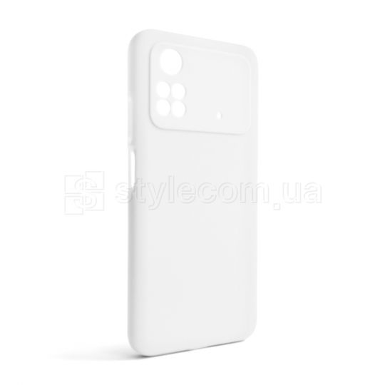 Чехол Full Silicone Case для Xiaomi Poco M4 Pro 4G white (09) (без логотипа)