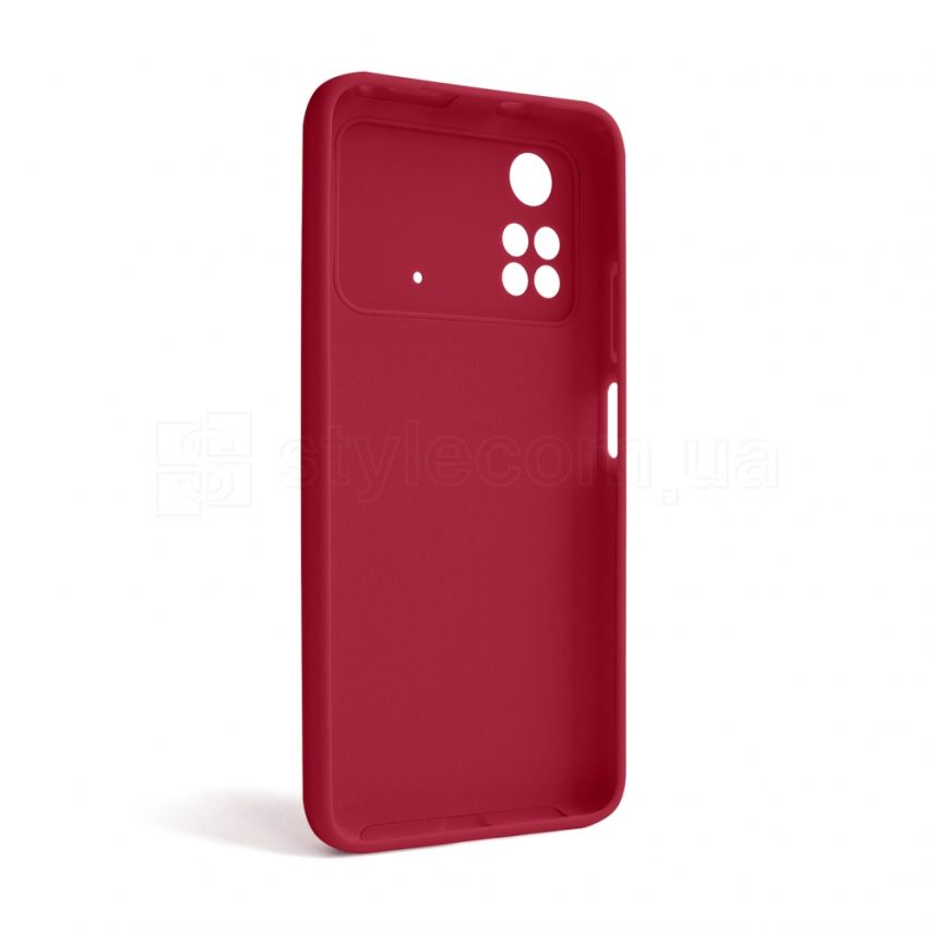 Чехол Full Silicone Case для Xiaomi Poco M4 Pro 5G fluorescent rose (37) (без логотипа)