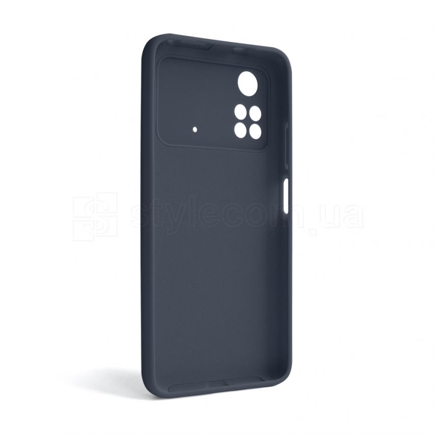 Чехол Full Silicone Case для Xiaomi Poco M4 Pro 5G dark blue (08) (без логотипа)
