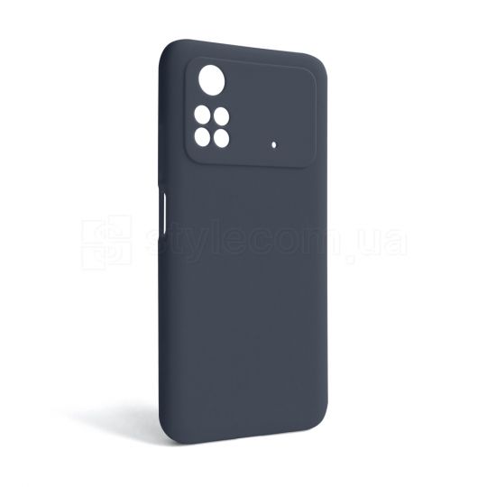 Чохол Full Silicone Case для Xiaomi Poco M4 Pro 5G dark blue (08) (без логотипу)