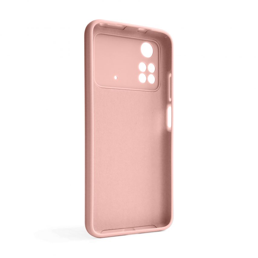 Чехол Full Silicone Case для Xiaomi Poco M4 Pro 5G light pink (12) (без логотипа)
