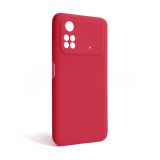 Чехол Full Silicone Case для Xiaomi Poco M4 Pro 5G rose red (42) (без логотипа)