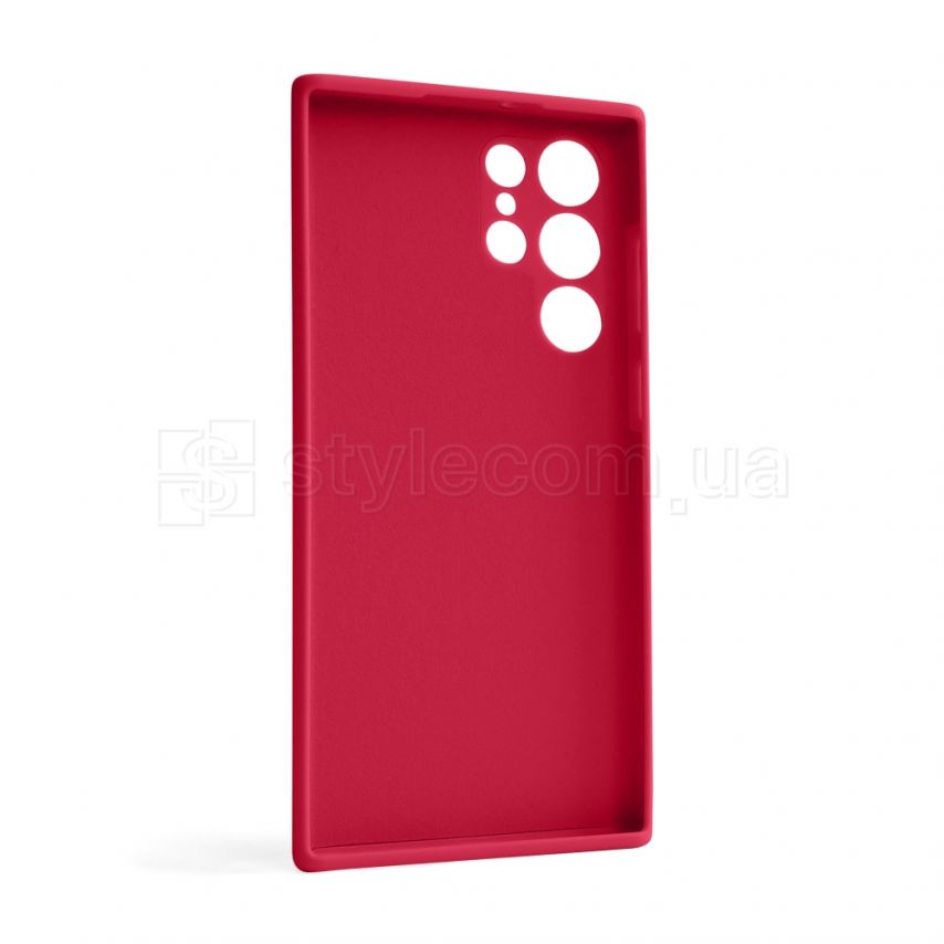 Чохол Full Silicone Case для Samsung Galaxy S22 Ultra/S908 (2022) rose red (42) (без логотипу)