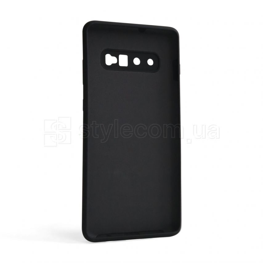 Чехол Full Silicone Case для Samsung Galaxy S10 Plus/G975 (2019) black (18) (без логотипа)