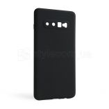 Чехол Full Silicone Case для Samsung Galaxy S10 Plus/G975 (2019) black (18) (без логотипа) - купить за 280.00 грн в Киеве, Украине