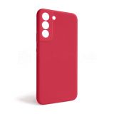 Чехол Full Silicone Case для Samsung Galaxy S22/S901 (2022) rose red (42) (без логотипа)