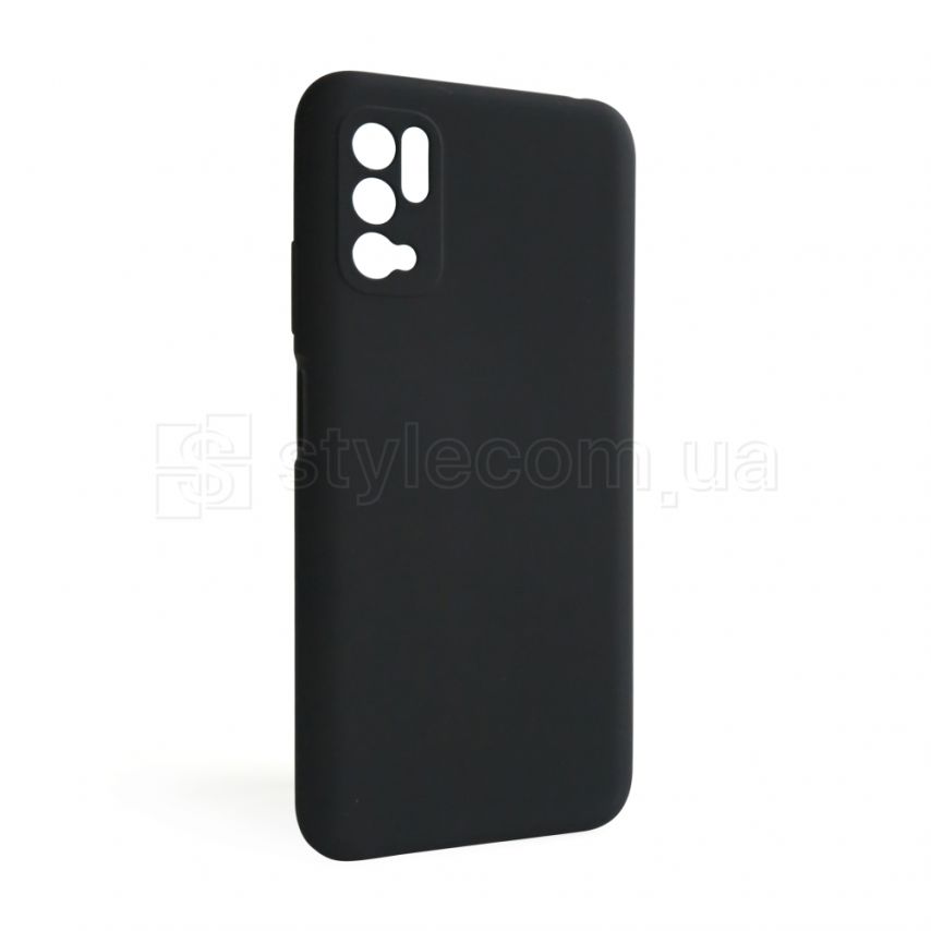 Чехол Full Silicone Case для Xiaomi Poco M3 Pro black (18) (без логотипа)