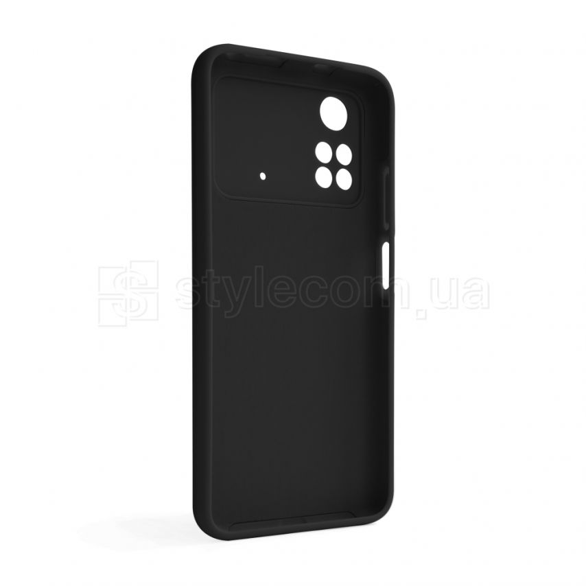 Чохол Full Silicone Case для Xiaomi Poco M4 Pro 4G black (18) (без логотипу)