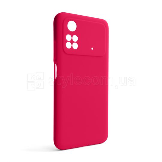 Чохол Full Silicone Case для Xiaomi Poco M4 Pro 4G fluorescent rose (37) (без логотипу)