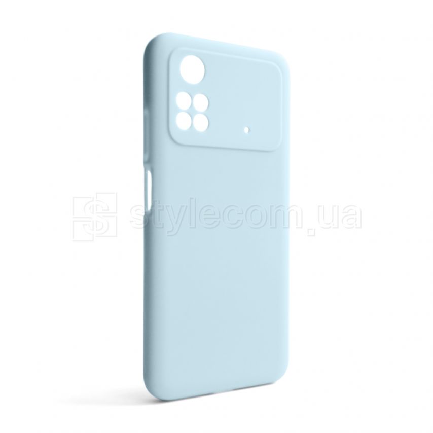 Чохол Full Silicone Case для Xiaomi Poco M4 Pro 4G light blue (05) (без логотипу)