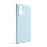 Чохол Full Silicone Case для Xiaomi Poco M4 Pro 4G light blue (05) (без логотипу)