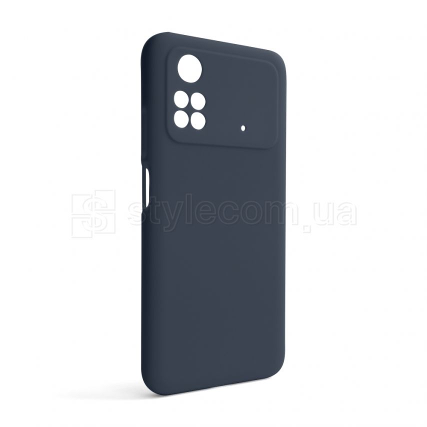 Чехол Full Silicone Case для Xiaomi Poco M4 Pro 4G dark blue (08) (без логотипа)