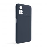 Чохол Full Silicone Case для Xiaomi Poco M4 Pro 4G dark blue (08) (без логотипу)