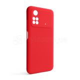 Чехол Full Silicone Case для Xiaomi Poco M4 Pro 4G red (14) (без логотипа)
