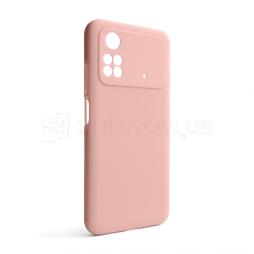 Чохол Full Silicone Case для Xiaomi Poco M4 Pro 4G light pink (12) (без логотипу)