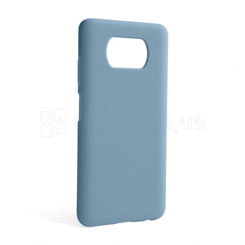Чохол Full Silicone Case для Xiaomi Poco X3 Pro light blue (05) (без логотипу)