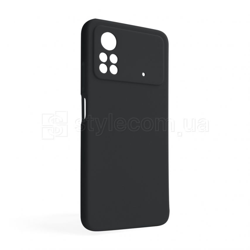 Чехол Full Silicone Case для Xiaomi Poco X4 Pro black (18) (без логотипа)