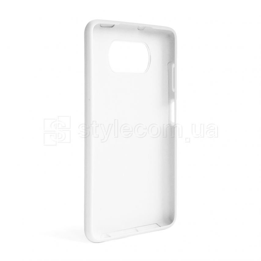 Чехол Full Silicone Case для Xiaomi Poco X3 Pro white (09) (без логотипа)
