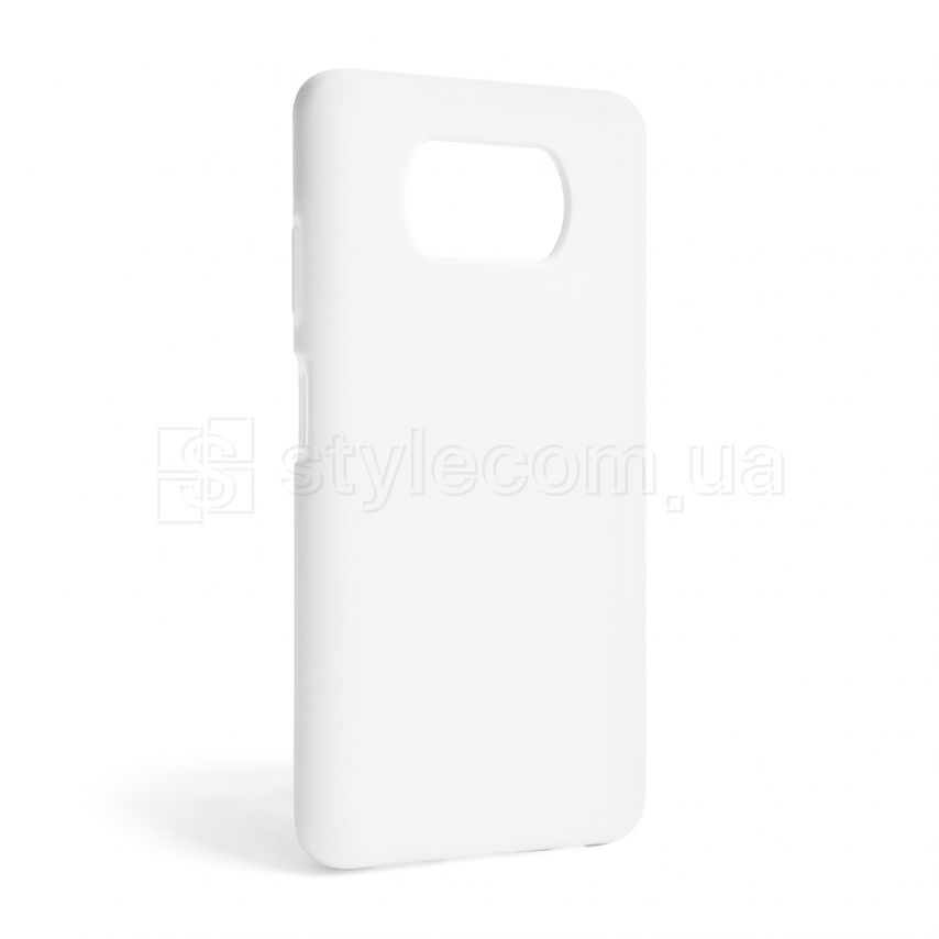 Чохол Full Silicone Case для Xiaomi Poco X3 Pro white (09) (без логотипу)