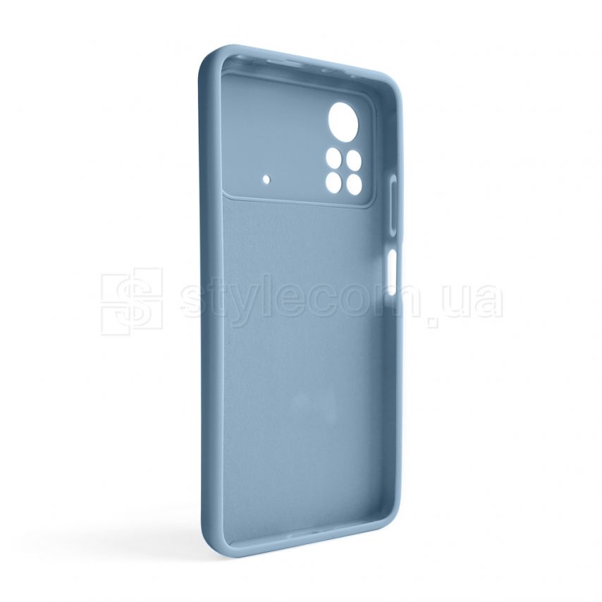 Чохол Full Silicone Case для Xiaomi Poco X4 Pro light blue (05) (без логотипу)