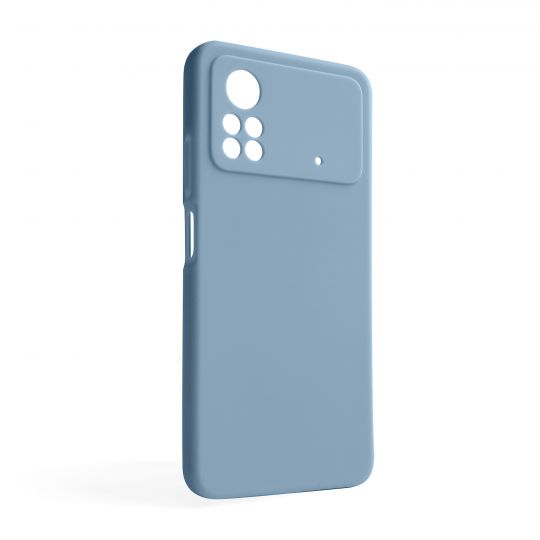 Чехол Full Silicone Case для Xiaomi Poco X4 Pro light blue (05) (без логотипа) - купить за 310.10 грн в Киеве, Украине