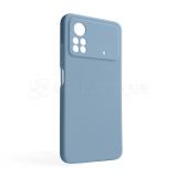 Чохол Full Silicone Case для Xiaomi Poco X4 Pro light blue (05) (без логотипу)