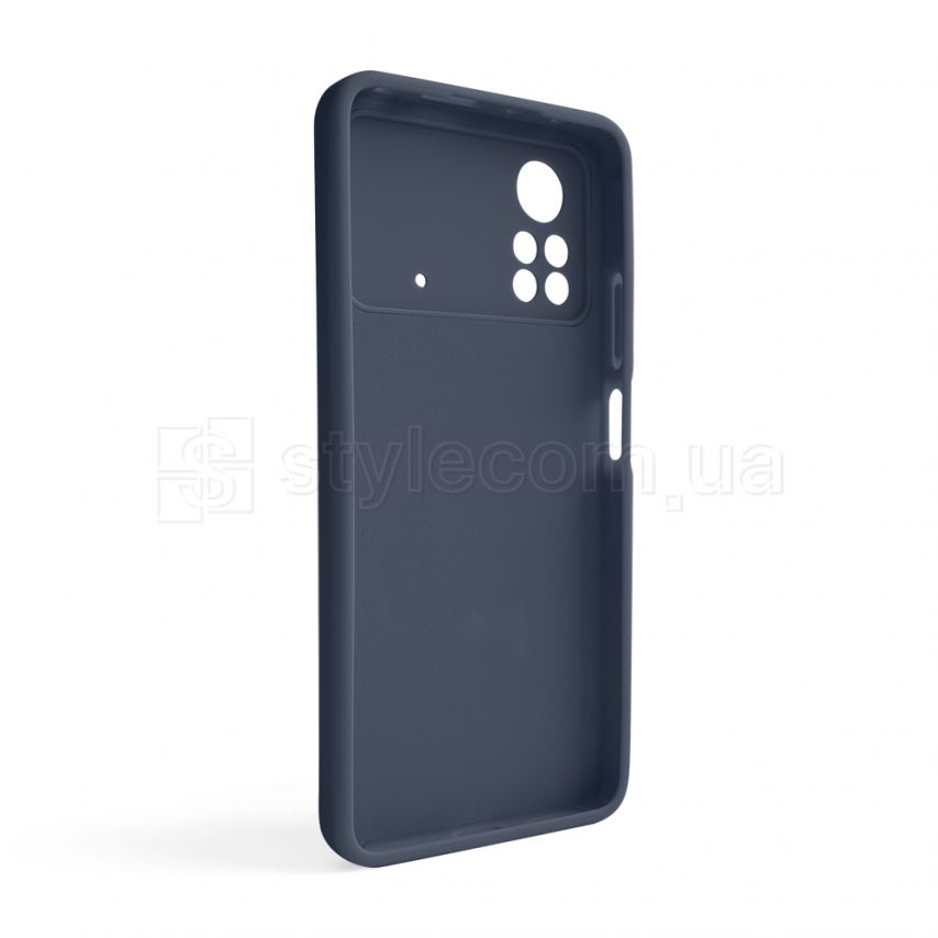 Чехол Full Silicone Case для Xiaomi Poco X4 Pro dark blue (08) (без логотипа)