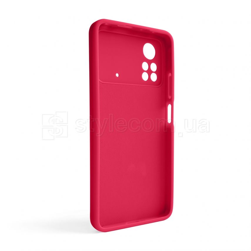 Чехол Full Silicone Case для Xiaomi Poco X4 Pro rose red (42) (без логотипа)