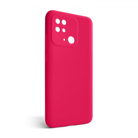 Чехол Full Silicone Case для Xiaomi Redmi 10C fluorescent rose (37) (без логотипа)