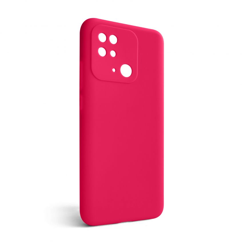 Чехол Full Silicone Case для Xiaomi Redmi 10C fluorescent rose (37) (без логотипа)