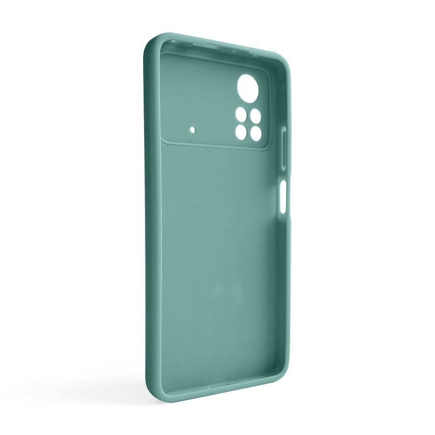 Чехол Full Silicone Case для Xiaomi Poco X4 Pro turquoise (17) (без логотипа)