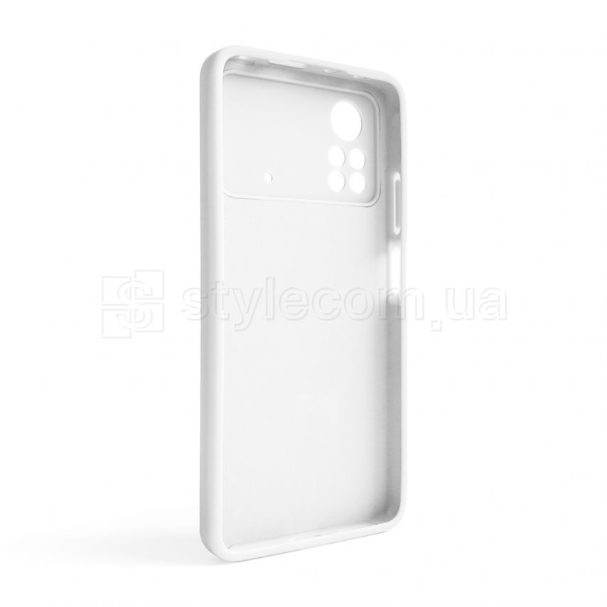 Чехол Full Silicone Case для Xiaomi Poco X4 Pro white (09) (без логотипа)