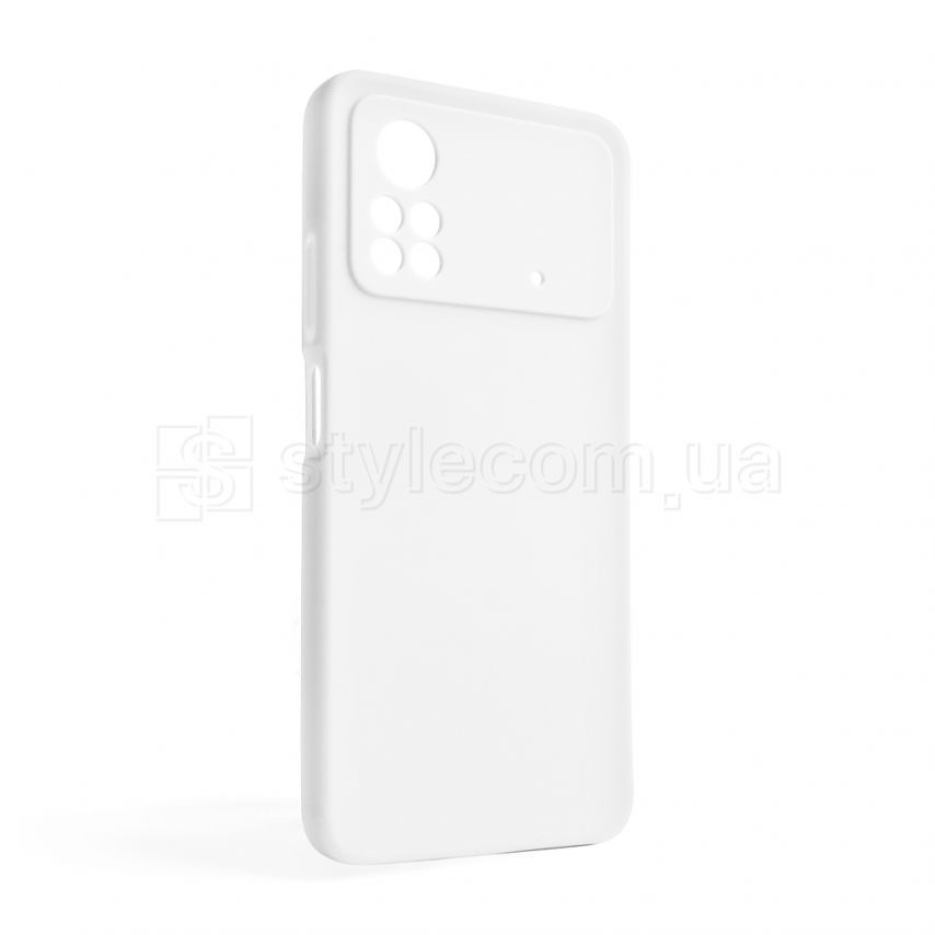 Чохол Full Silicone Case для Xiaomi Poco X4 Pro white (09) (без логотипу)
