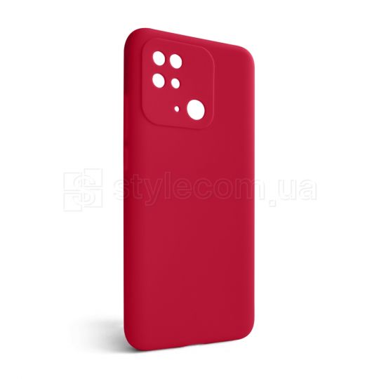 Чехол Full Silicone Case для Xiaomi Redmi 10C rose red (42) (без логотипа)