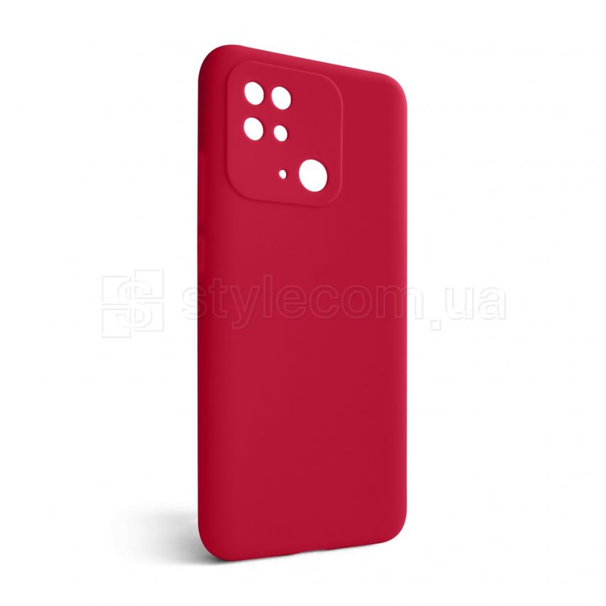 Чохол Full Silicone Case для Xiaomi Redmi 10C rose red (42) (без логотипу)