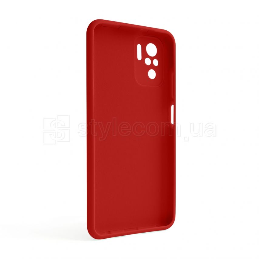 Чехол Full Silicone Case для Xiaomi Redmi Note 10 4G red (14) (без логотипа)