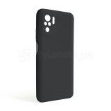 Чехол Full Silicone Case для Xiaomi Redmi Note 10 4G black (18) (без логотипа)
