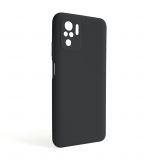 Чехол Full Silicone Case для Xiaomi Redmi Note 10 4G black (18) (без логотипа)